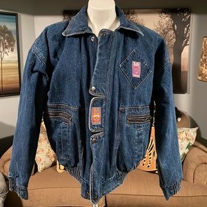 Vintage Winter Jean Jacket - L